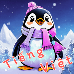 [LINEスタンプ] ペンギンベビーの生活 Ver2 (ベトナム)