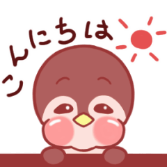 [LINEスタンプ] ほっぺすずめ