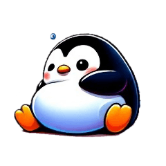 [LINEスタンプ] もっちりペンギンず