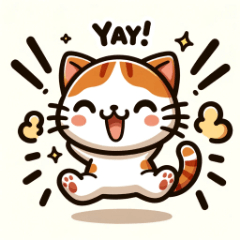 [LINEスタンプ] ワクワクにゃんにゃんスタンプ