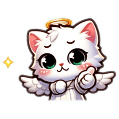 [LINEスタンプ] 天使のネコちゃん2