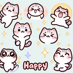 [LINEスタンプ] 「にゃんともキュート！猫スタンプ」