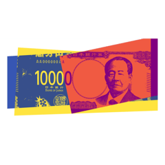 [LINEスタンプ] 日本円ポップアート スタンプ. 1の画像（メイン）