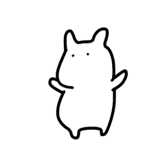 [LINEスタンプ] うさぎのもちた