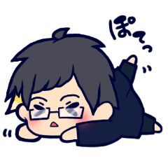 [LINEスタンプ] メガネお兄さんのほのぼのスタンプ。