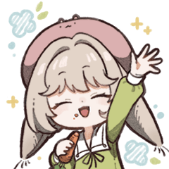 [LINEスタンプ] うさぎとねことおこじょ