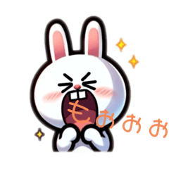 [LINEスタンプ] 叫ぶうさぎぃぃぃ！