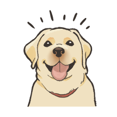 [LINEスタンプ] 優しいラブラドールレトリーバー
