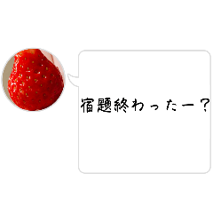 [LINEスタンプ] 家族で使えるいちごスタンプ