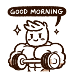 [LINEスタンプ] 筋肉朝の挨拶