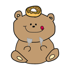 [LINEスタンプ] くまの日常 よく使う言葉☆