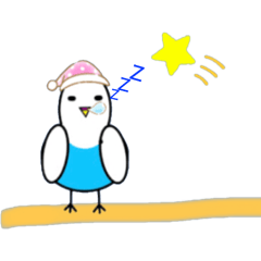 [LINEスタンプ] モノクロインコ16