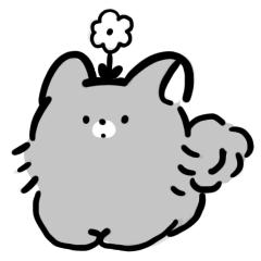 [LINEスタンプ] うちの黒いポメラニアン