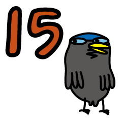 [LINEスタンプ] 口の悪い鳥さん15