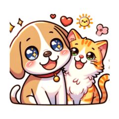 [LINEスタンプ] 色々な犬と猫の可愛いスタンプ