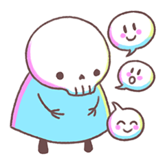 [LINEスタンプ] 小どくろとふきだし