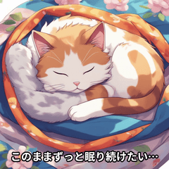 [LINEスタンプ] のんびりカワ猫