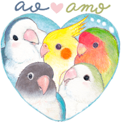 [LINEスタンプ] aoamoインコの敬語1