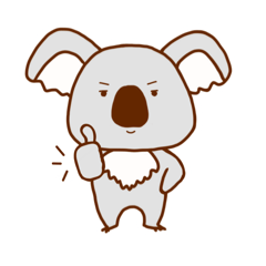 [LINEスタンプ] がんばれコアラくん