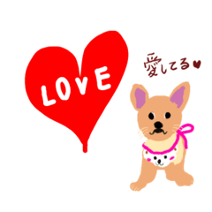 [LINEスタンプ] 可愛い仲良し犬2匹の日常スタンプ