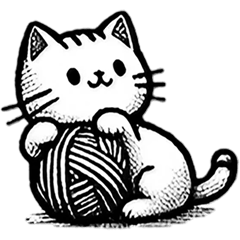 [LINEスタンプ] ほっこり猫の世界