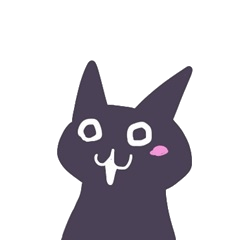 [LINEスタンプ] ゆるかわシンプル黒猫スタンプ