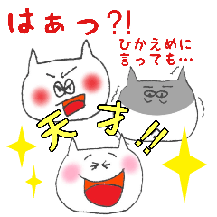 [LINEスタンプ] ねこまる【じつは褒めまくってくれるネコ】