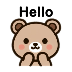 [LINEスタンプ] Bear-English