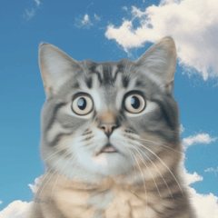 [LINEスタンプ] 空に映る猫さん。