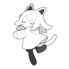 [LINEスタンプ] おばけねこちゃんのきもち