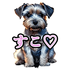 [LINEスタンプ] 2024年Z世代がよく使う言葉×仔犬 01