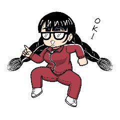 [LINEスタンプ] 「オタ子」でござるっ！