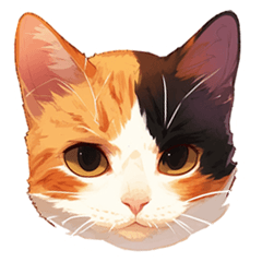 [LINEスタンプ] 猫に飼われている人の日常～三毛猫編～