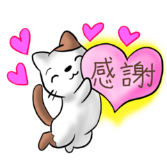[LINEスタンプ] 可愛い♡猫のお返事・挨拶スタンプ