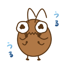 [LINEスタンプ] 弱虫ゴキくん