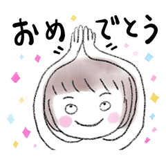 [LINEスタンプ] 泣き笑い。表情豊かな女の子
