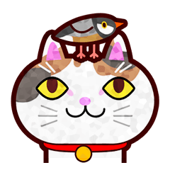 [LINEスタンプ] ぺたんこアニマルズ★猫だらけ