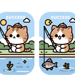 [LINEスタンプ] 「釣りをする猫スタンプ」