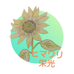 [LINEスタンプ] チロchの主 花の絵 花言葉と夏向けスタンプ