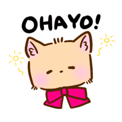 [LINEスタンプ] やさしいねこのクロエ