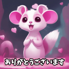 [LINEスタンプ] ピンクハートハムちゃん