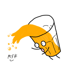[LINEスタンプ] おれんじじゅーすの思い出