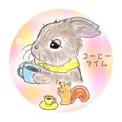 [LINEスタンプ] ぼくはうさぎ7 Little Koro