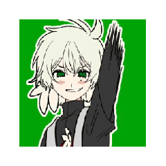 [LINEスタンプ] 動く黒うさぎのスタンプ