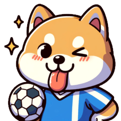 [LINEスタンプ] サッカー大好きな柴犬
