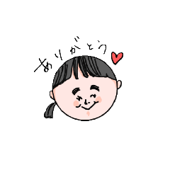 [LINEスタンプ] まんまる月子ちゃん(日常)