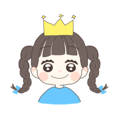 [LINEスタンプ] おさげちゃん、