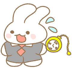 [LINEスタンプ] ふわふわ うさぎ2