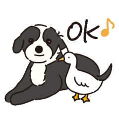 [LINEスタンプ] ブランとノワール おでかけin パリ