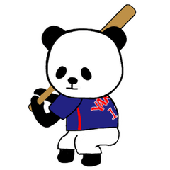 [LINEスタンプ] やきパン 【野球好きパンダ】